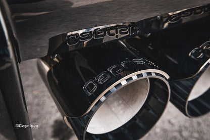 BMW M3/M4 (G8X) - ECE Valved Exhaust, Middle Silencer Spare + Wicrom Tips (OE Actuators)