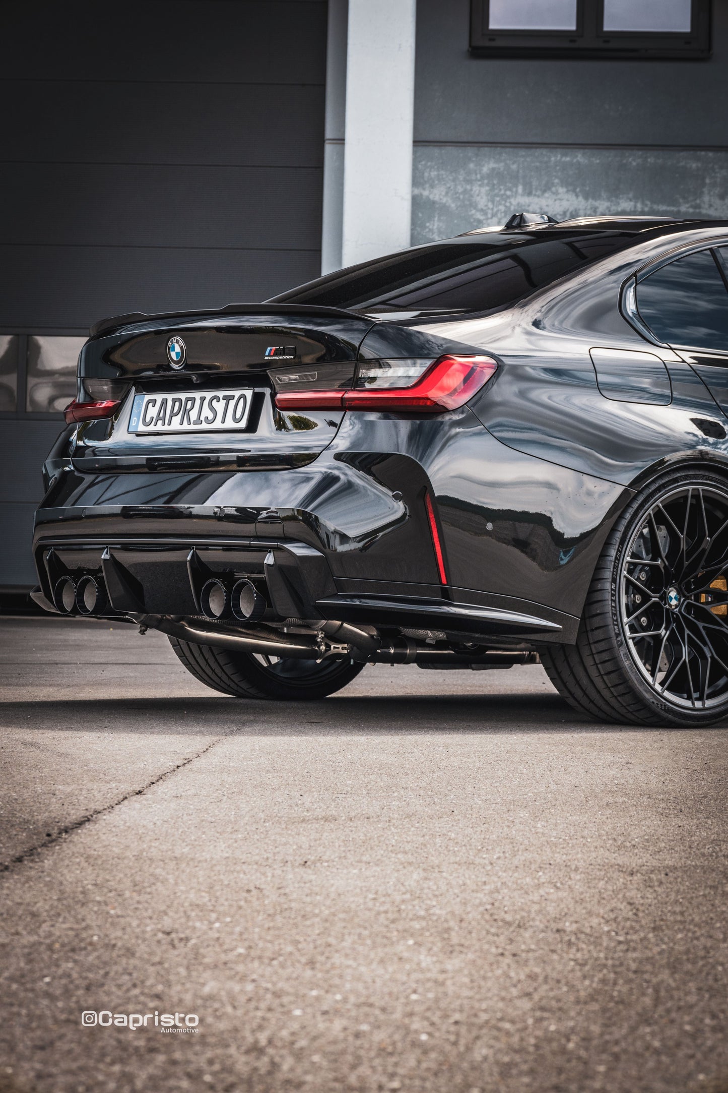 BMW M3/M4 (G8X) - ECE Valved Exhaust, Middle Silencer Spare + Wicrom Tips (OE Actuators)