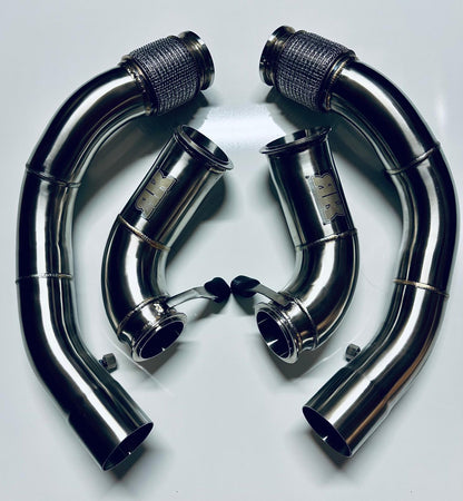 S63 Catless Race Downpipes – F95/F96 X5M & X6M (Non LCI)