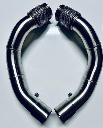 S63 Catless Race Downpipes – F95/F96 X5M & X6M (Non LCI)