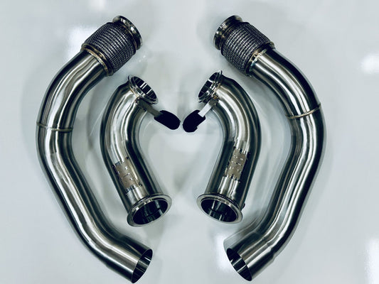 S63 Catless Race Downpipes – F90 M5 & M8