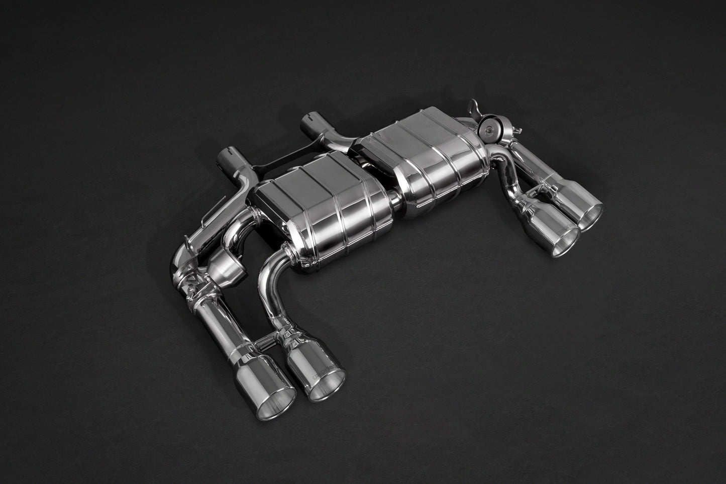 BMW M2 (F87) - ECE Valved Exhaust w/ MidSilencer Spare Pipes + Stainless Tips (CES3)