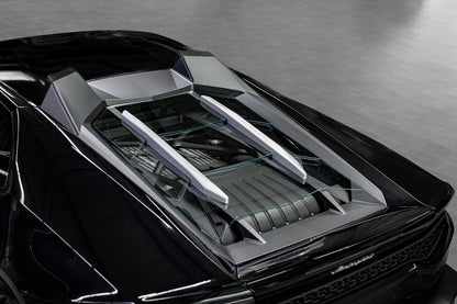 Lamborghini Huracan - Carbon Fiber + Glass Bonnet (With Scoops)