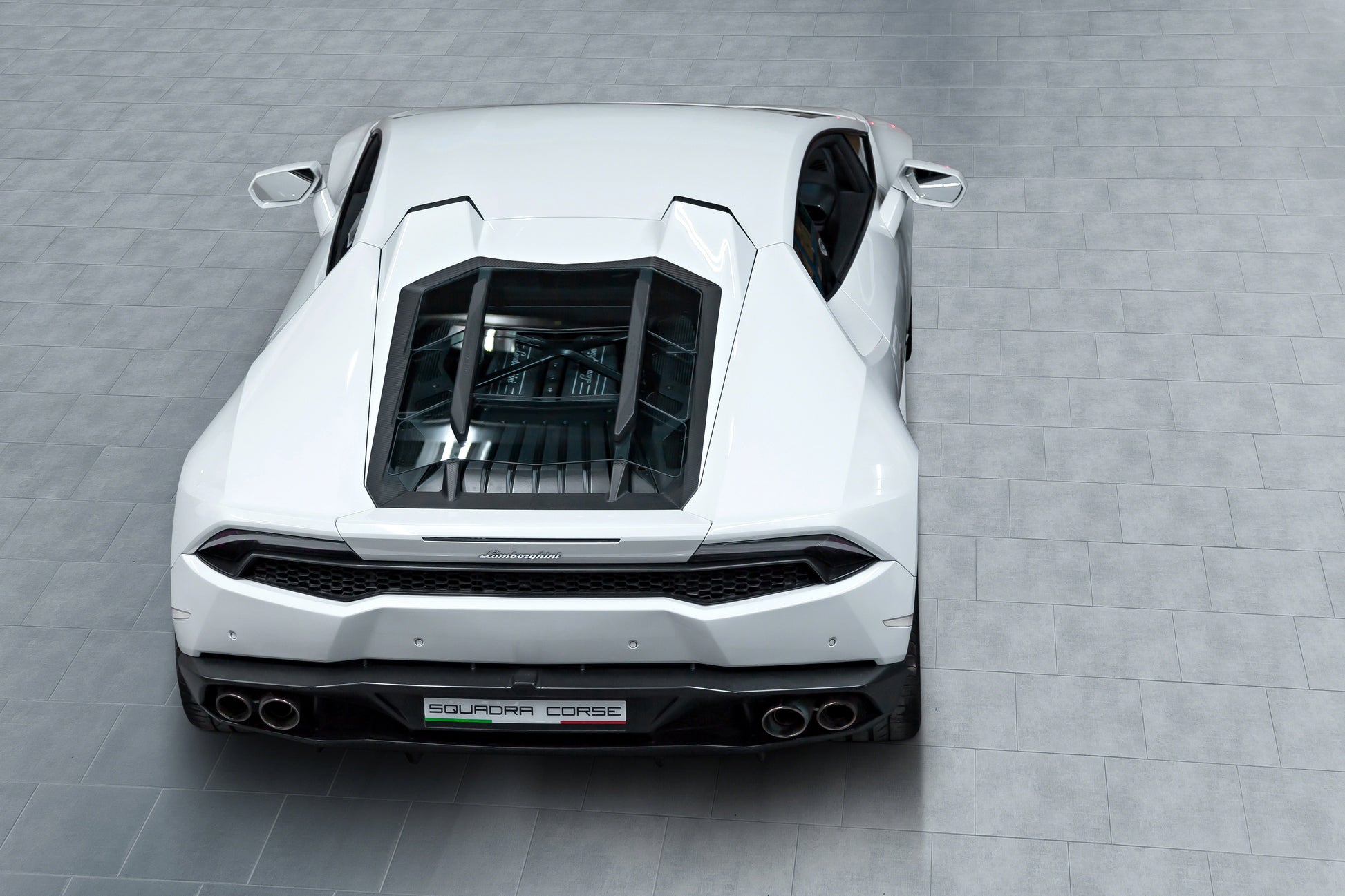 Lamborghini Huracan - Carbon Fiber + Glass Bonnet (With Scoops)
