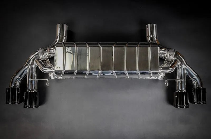 BMW M5 (F90) - Valved Exhaust, PreSilencer Spare Pipes + Wicrom Tips (CES3)