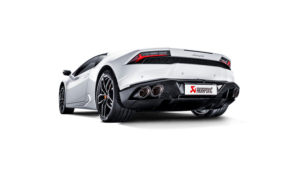 Huracan LP 610-4 Coupe / Spyder Slip-On Exhaust System w/ Carbon Tail Pipe Set (Titanium)