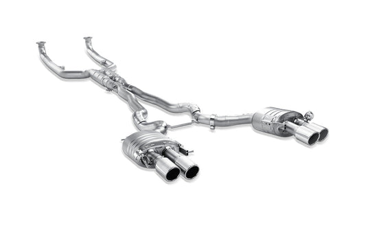F06 M6 Evolution Exhaust System w/ Carbon Tail Pipe Set (Titanium)