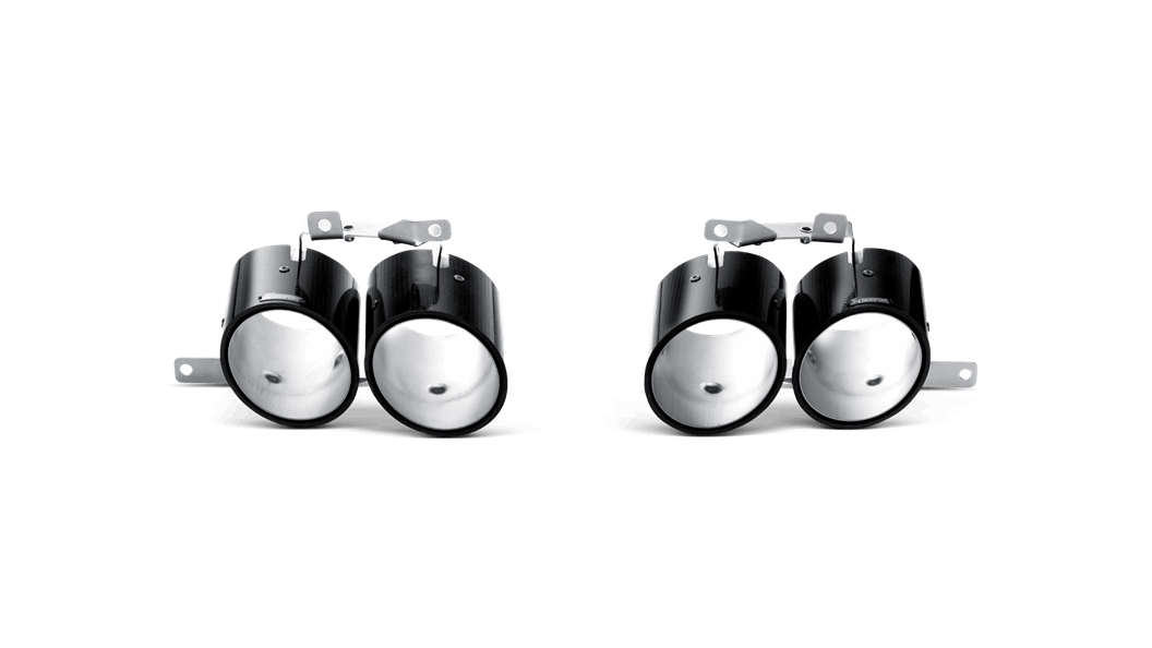 Gallardo LP 550-2  / 570-4 Coupe / Spyder Slip-On Exhaust System w/ Carbon Tail Pipe Set (Titanium)