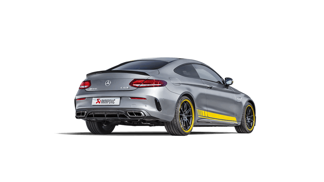 C205 AMG C63 Coupe Evolution Exhaust System w/ Carbon Tips (Titanium)
