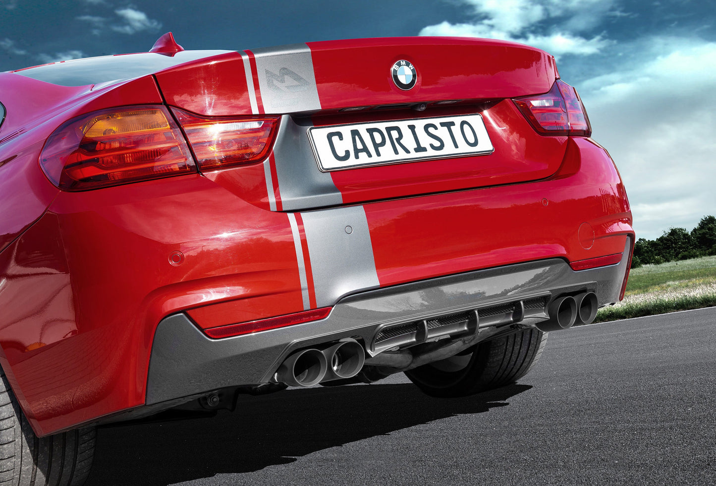 BMW 435i - Valved Exhaust with Middle Silencer Spare Pipes and Skirt Diffuser (CES3)