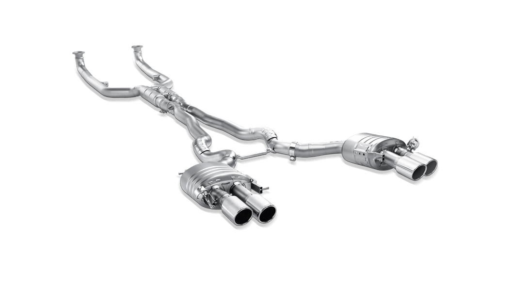 F10 M5 Evolution Exhaust System w/ Carbon Tail Pipe Set (Titanium)