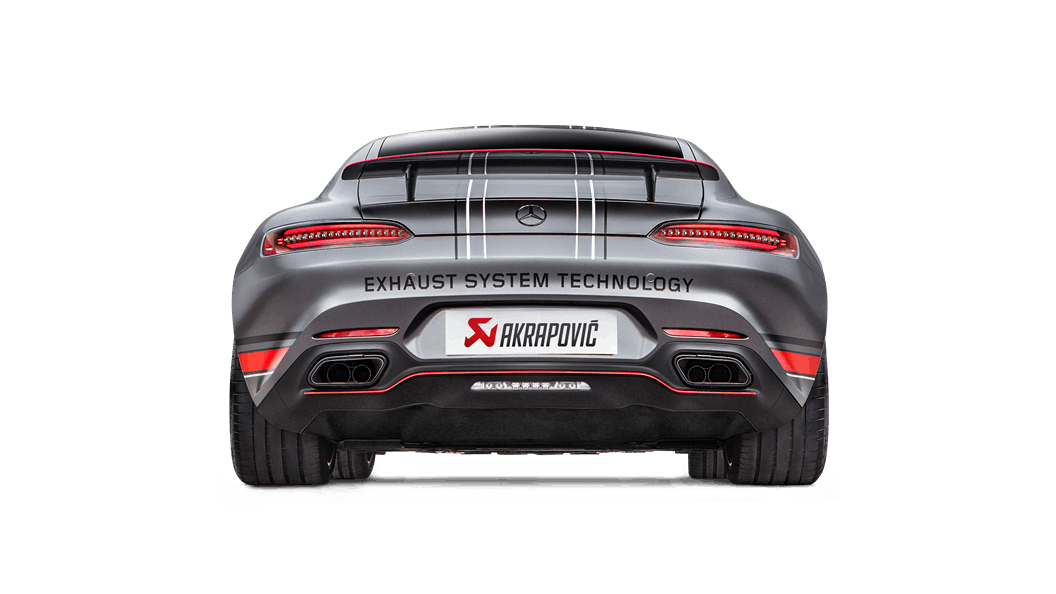 R190 AMG GT / GT S / GT C Evolution Exhaust System w/ Carbon Tips (Titanium)