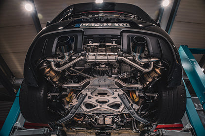 Porsche 718 GT4RS - SET: Valved Muffler, 100 Cell OPF Replacement, Performance Headers + Wicrom Tips