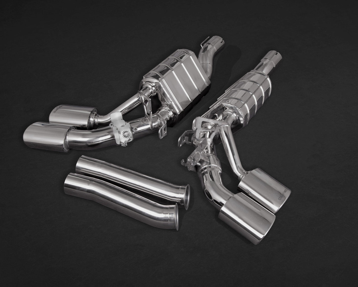 Mercedes AMG G63 (W463A) - ECE Valved Dual Mufflers (OE Actuators)