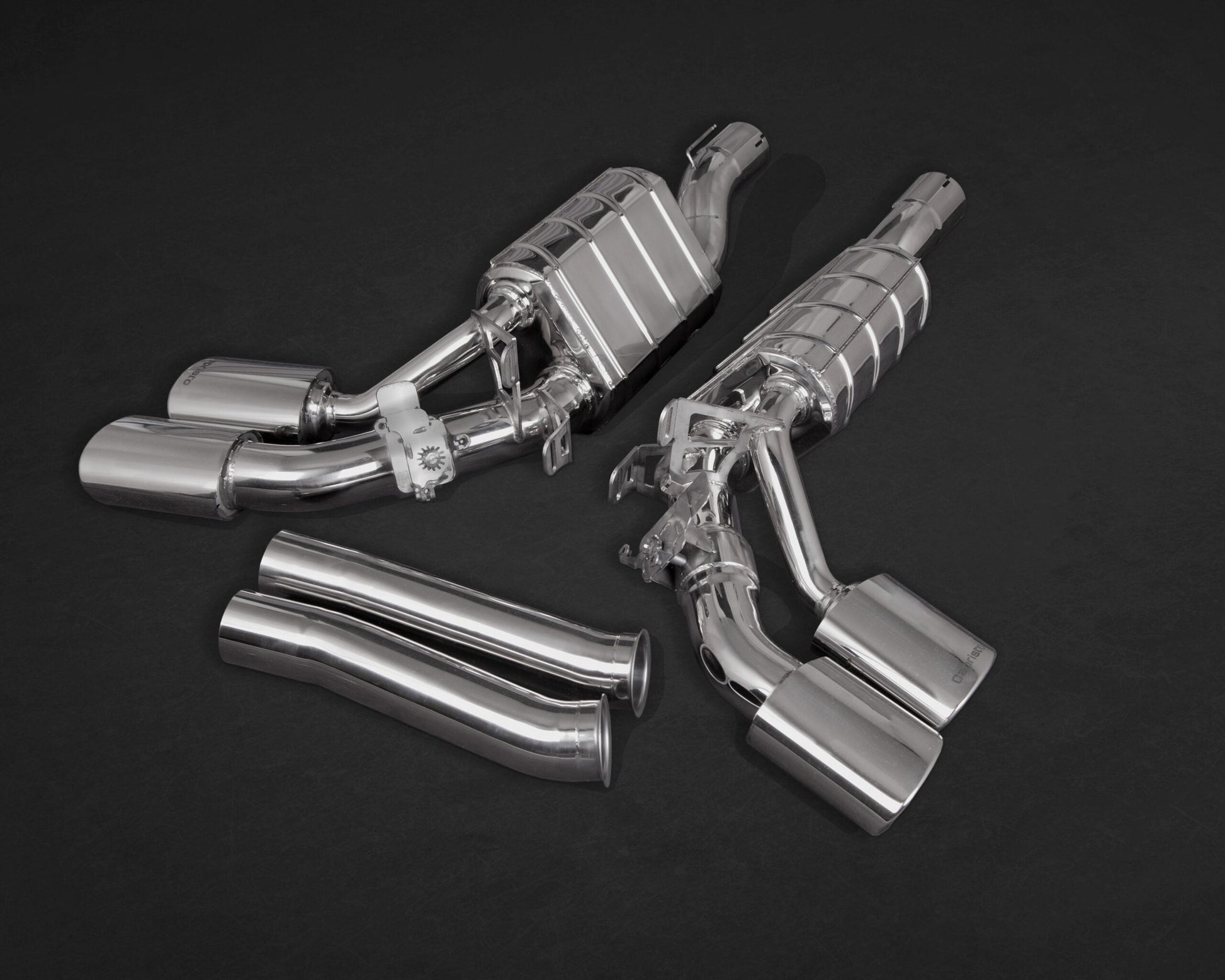 Mercedes AMG G63 (W463A) - ECE Valved Dual Mufflers (OE Actuators)