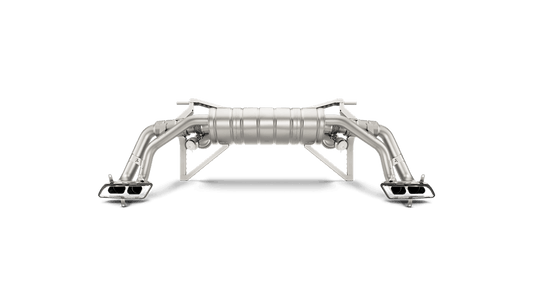 16-17 Audi R8 5.2 FSI Coupe/Spyder Slip-On Exhaust System w/ Carbon Tip Set (Titanium)