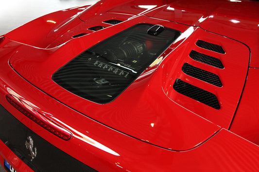 Ferrari 458 Spider - Carbon Fiber + Glass Bonnet