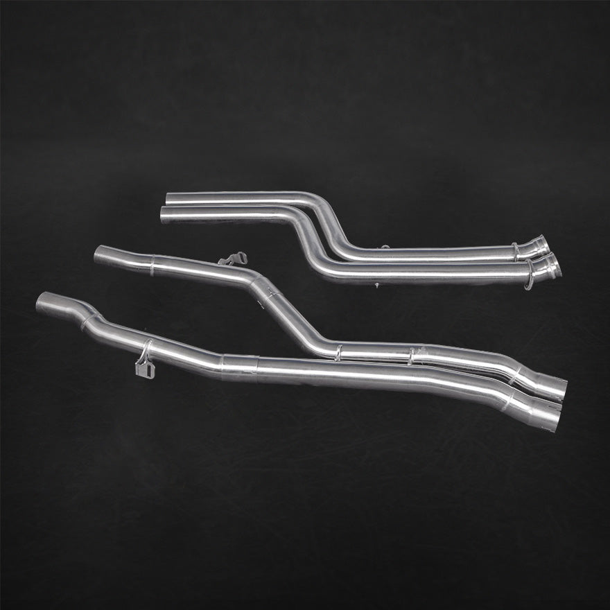 BMW M2 (F87) - ECE Valved Exhaust, MidSilencer Spare, + Carbon Tips (CES3)