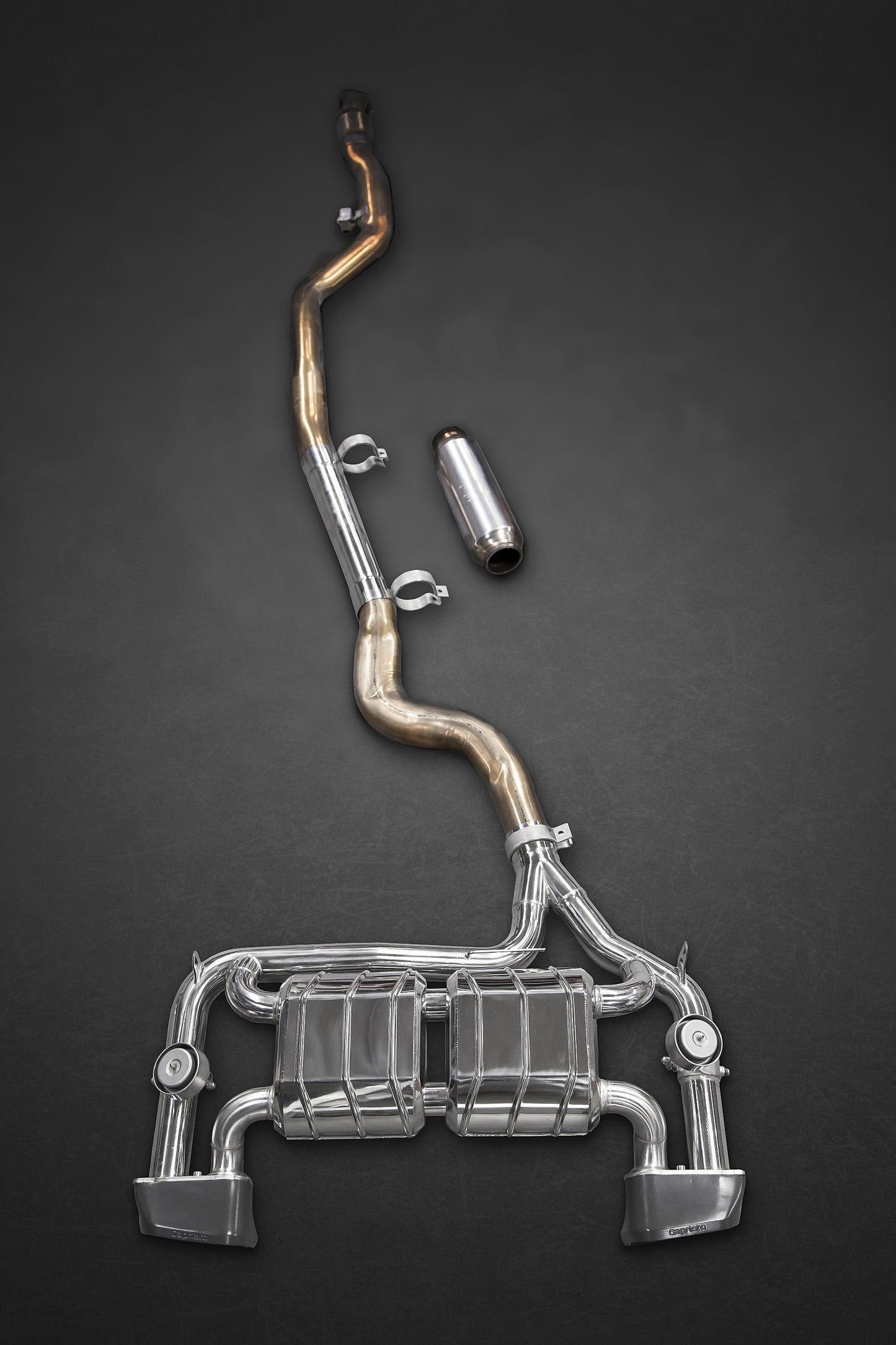 BMW 435i - Valved Exhaust with Middle Silencer Spare Pipes and Skirt Diffuser (CES3)