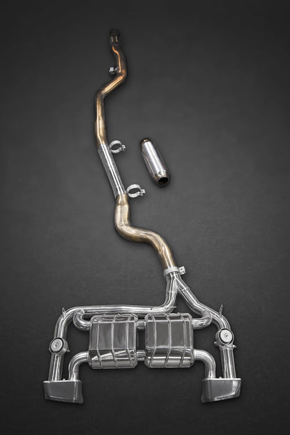 BMW 435i - Valved Exhaust with Middle Silencer Spare Pipes and Skirt Diffuser (CES3)