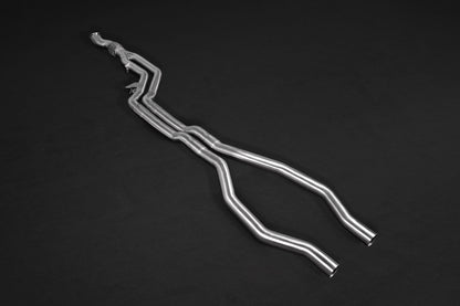 BMW M2 (F87) - ECE Valved Exhaust w/ MidSilencer Spare Pipes + Stainless Tips (CES3)