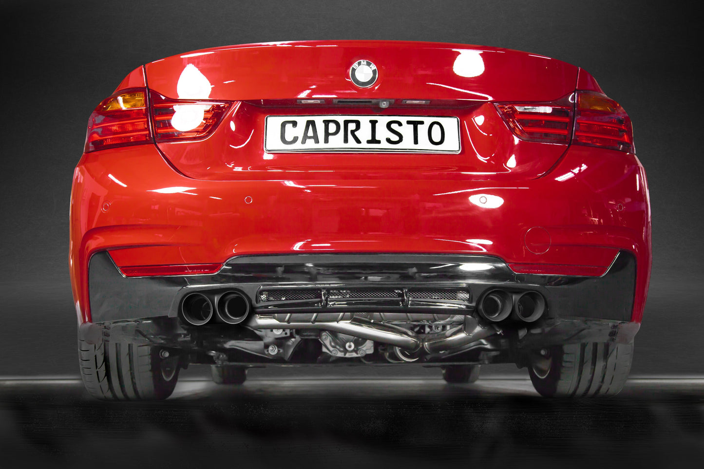 BMW 435i - Valved Exhaust with Middle Silencer Spare Pipes and Skirt Diffuser (CES3)