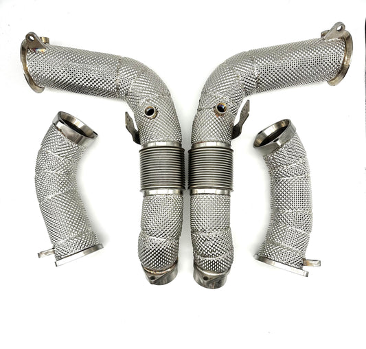 S68 G90 M5 Catless Race Downpipes